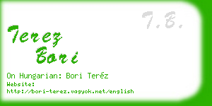 terez bori business card